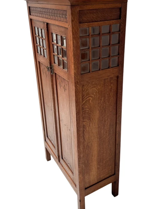 Arts & Crafts Armoire or Bookcase In the style of Architect Lauweriks, 1890s